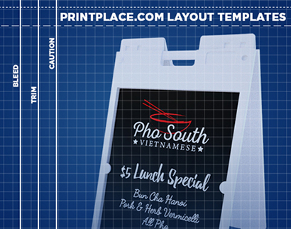Plastic A-Frame Sign Printing